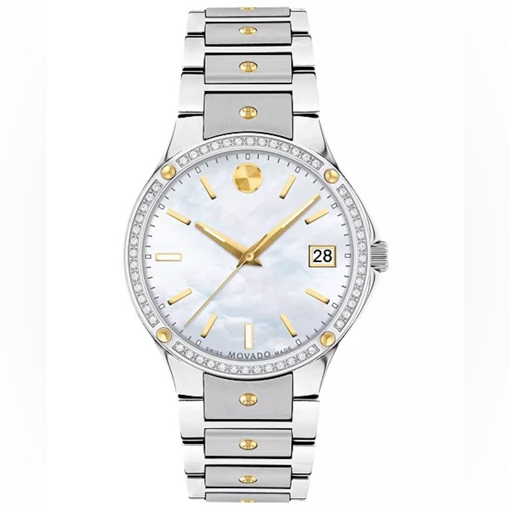 Two-Toned Pearl and Sapphire Movado •💎•